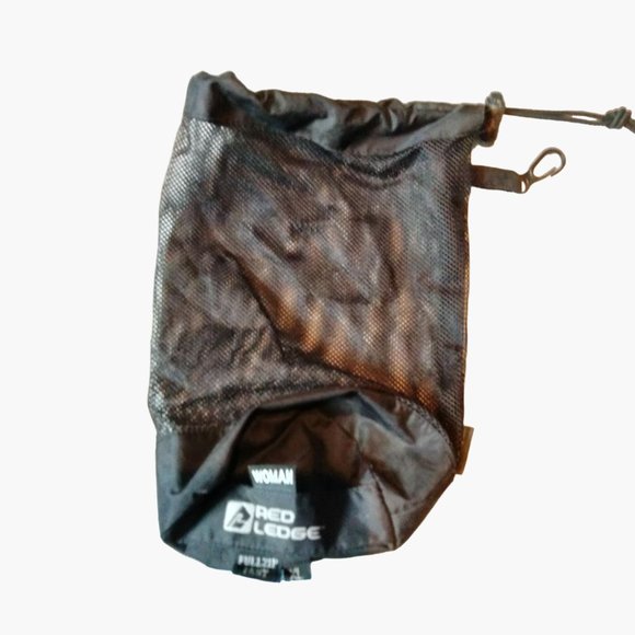 Backpack Fabric Mesh Drawstring Bag Black Quick Dry Travel Hook  Camping 6 x 9 R - Picture 3 of 6